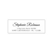 Retouradres Elegant Persoonlijk Professioneel Zelfinktende Stempel (Design)