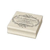 Retouradres Elegant Rococo Barok Classy Lijst Rubberstempel (Stempel)