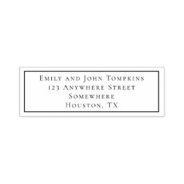 Retouradres Elegant-typografie en -rand Zelfinktende Stempel