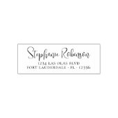 Retouradres Elegant Typography Moderne Chic Zelfinktende Stempel (Design)