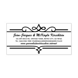 Retouradres Elegant Wedding Jubileum Formal Zelfinktende Stempel