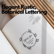 Retouradres Elegante rustieke botanische beletteri
