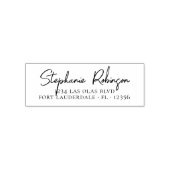 Retouradres Elegante Typografie Persoonlijk Zelfinktende Stempel (Design)