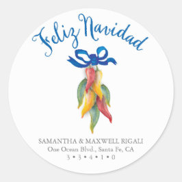 Retouradres Envelope Seal Sticker Chili Peppers