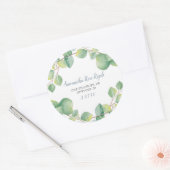 Retouradres Envelope Seal Sticker Eucalyptus (Envelop)