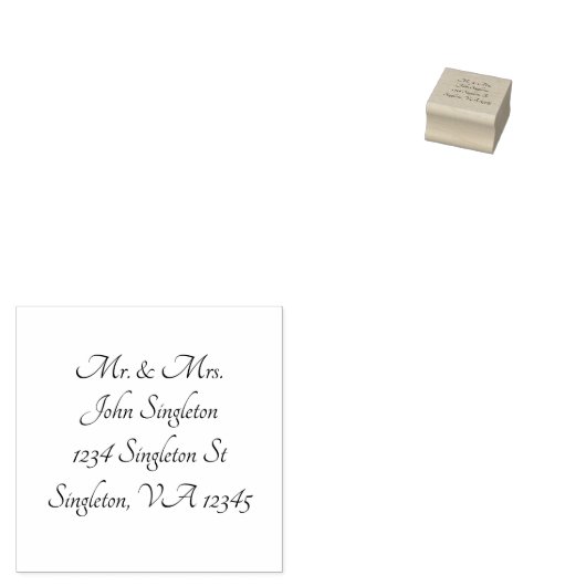  retouradres Etiket Rubberstempel (Gestempeld)