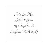 retouradres Etiket Rubberstempel Zelfinktende Stempel (Design)