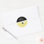 RETOURADRES ETIKETTEN BEE HAPPY Bumble Bee (Envelop)