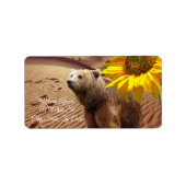 Retouradres Etiketten Zonnebloem Beer (Voorkant)