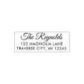 Retouradres familie  zelfinktende stempel (Design)