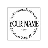 Retouradres Familienaam Logo Rubberstempel (Afrduk)