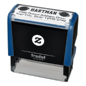 Retouradres football zelfinktende stempel (Product)