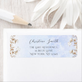 Retouradres geslachtsonafhankelijke baby shower in etiket