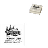 Retouradres gezinscabine rubberstempel (Gestempeld)