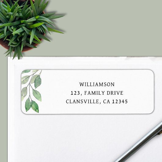 Retouradres gezinshereniging etiket