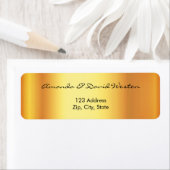 Retouradres Gold-script Etiket (Insitu)