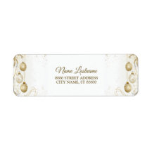 Retouradres Golden Ornament Kerstvakantie