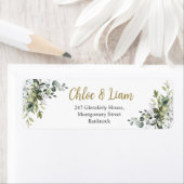 Retouradres Greenery Waterverf Etiket (Insitu)