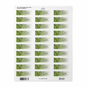 Retouradres groen gras etiket (Full Sheet)