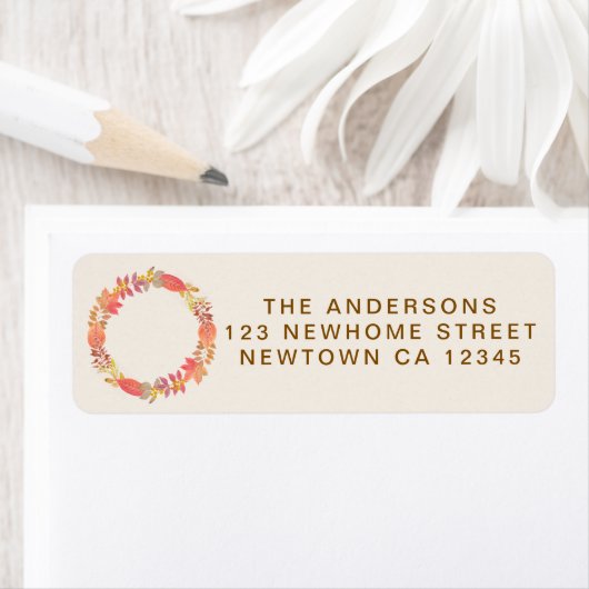 Retouradres herfst etiket (Insitu)