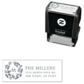 Retouradres Holiday Berry Wreath Zelfinktende Stempel (In situ)