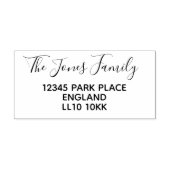 Retouradres Houden Rubber Stempel (Afrduk)