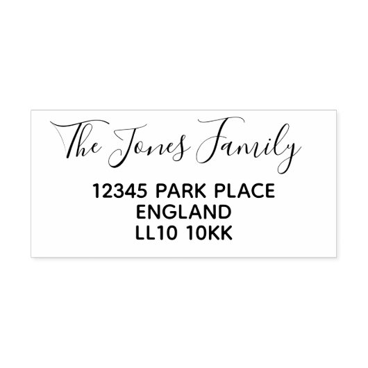 Retouradres Houden Rubber Stempel (Afrduk)