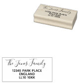 Retouradres Houden Rubber Stempel (Gestempeld)