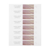 Retouradres huwelijksmonogram (Vel)