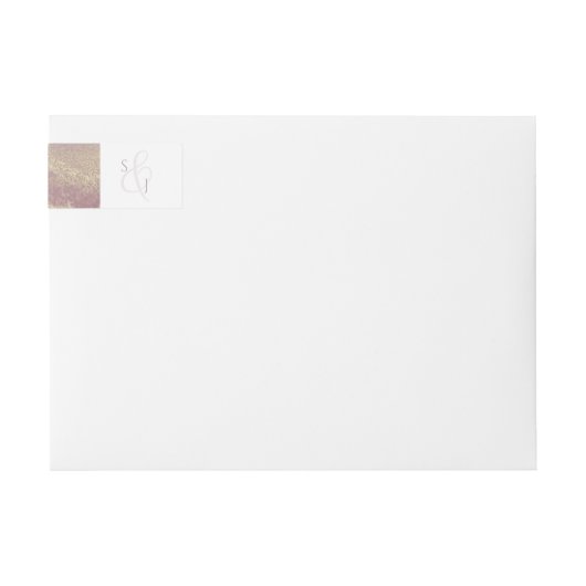 Retouradres huwelijksmonogram (Voorkant)