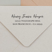 Retouradres Informele scriptnaam Zelfinktende Stempel