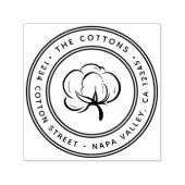 Retouradres katoenboutpictogram  zelfinktende stempel (Design)