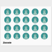Retouradres Kerst leuk sneeuwmannen Sticker (Vel)