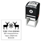 Retouradres kerstfeestdag  zelfinktende stempel (In situ)