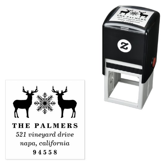 Retouradres kerstfeestdag  zelfinktende stempel (In situ)