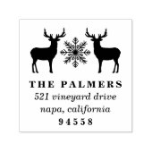 Retouradres kerstfeestdag  zelfinktende stempel (Design)