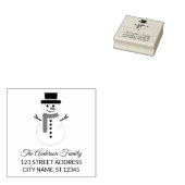 Retouradres | Kerstman gepersonaliseerd Rubberstempel (Gestempeld)