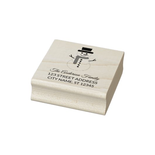 Retouradres | Kerstman gepersonaliseerd Rubberstempel (Stempel)