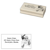 Retouradres Kerstman Noordpool Rubberstempel (Gestempeld)