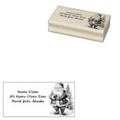 Retouradres Kerstman Noordpool Rubberstempel (Gestempeld)