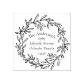 Retouradres Kerstmis Botanisch Rubberstempel (Afrduk)