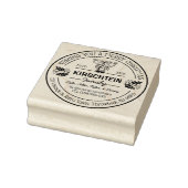 Retouradres Kerstmis Familie Bell Holly Berries Rubberstempel (Stempel)