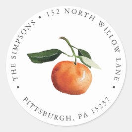 Retouradres Klassieke ronde Sticker