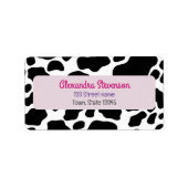 Retouradres koe Patroon Etiket (Voorkant)