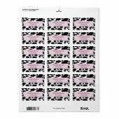 Retouradres koe Patroon Etiket (Full Sheet)