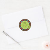RETOURADRES LABEL:: ladybird circle 1 Ronde Sticker (Envelop)