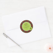 RETOURADRES LABEL:: ladybird circle 3 Ronde Sticker (Envelop)