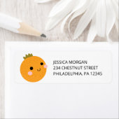 Retouradres label Little Cutie Citrus (Insitu)
