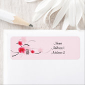 Retouradres Label Pink Blossom Double Happiness (Insitu)