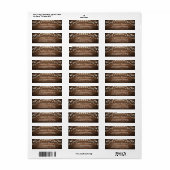 Retouradres Label Snoer Lichtjes Rustiek Landelijk (Full Sheet)